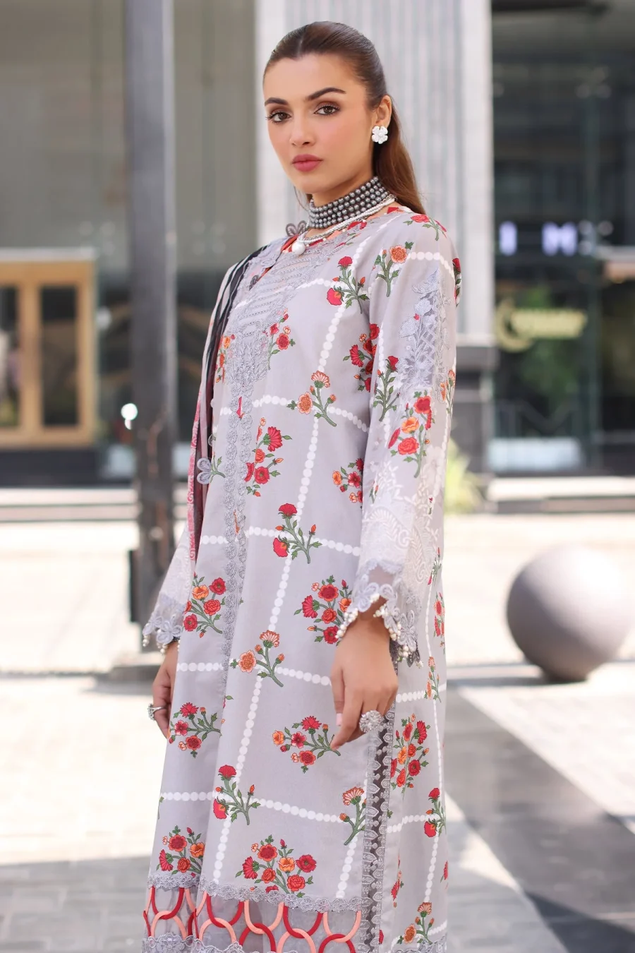 CC5-23 Combination Vol-III 2025 | 3-Piece Embroidered Lawn Suit with Chiffon Dupatta