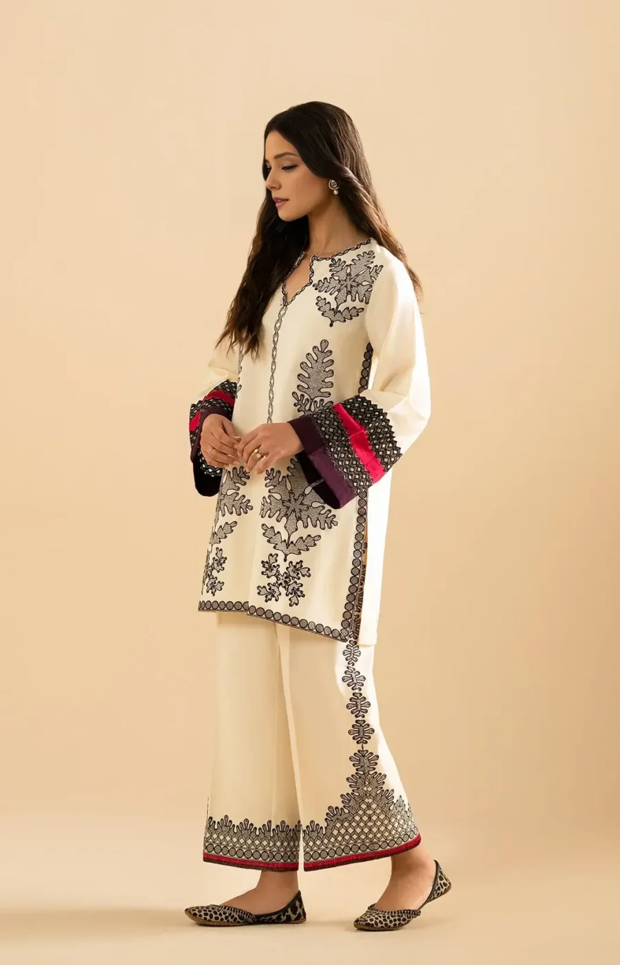 Printed Co-Ord Set 110 | Women’s 2-Piece Suit in Crepe Fabric