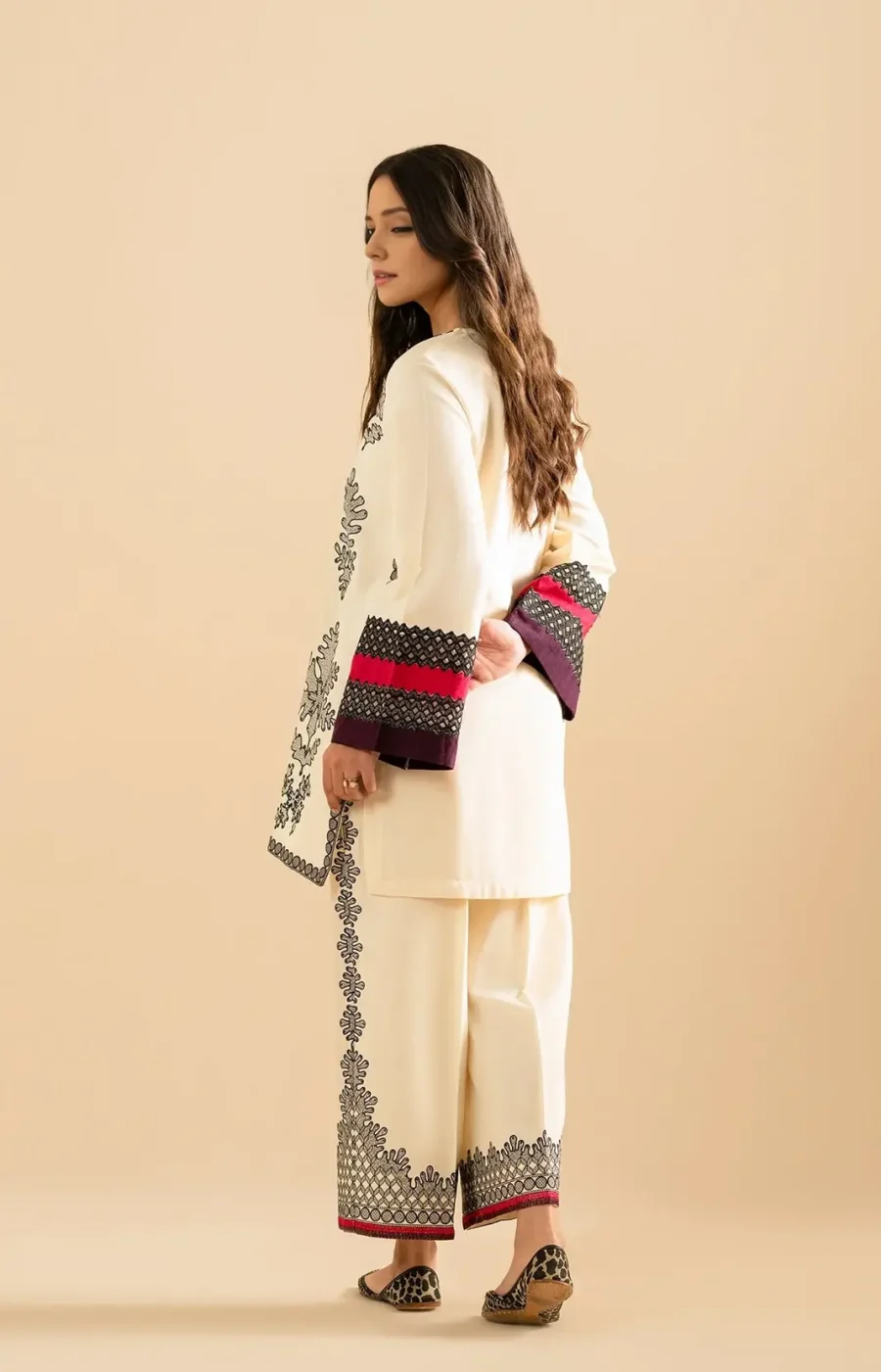 Printed Co-Ord Set 110 | Women’s 2-Piece Suit in Crepe Fabric