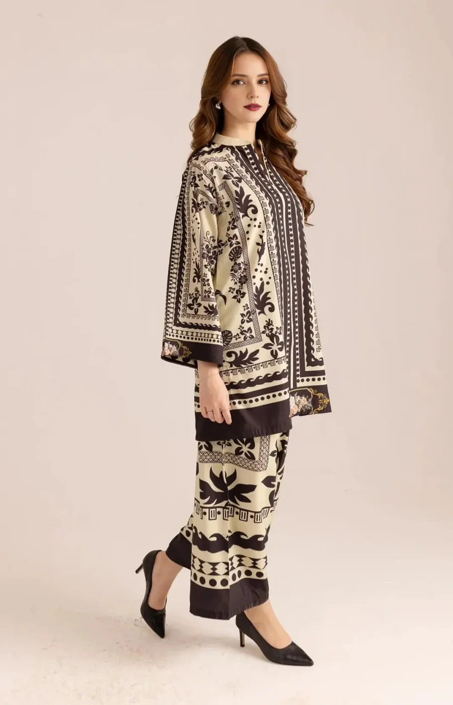 Tribal Accent Printed Co-Ord Set 112 | Women’s 2-Piece Suit