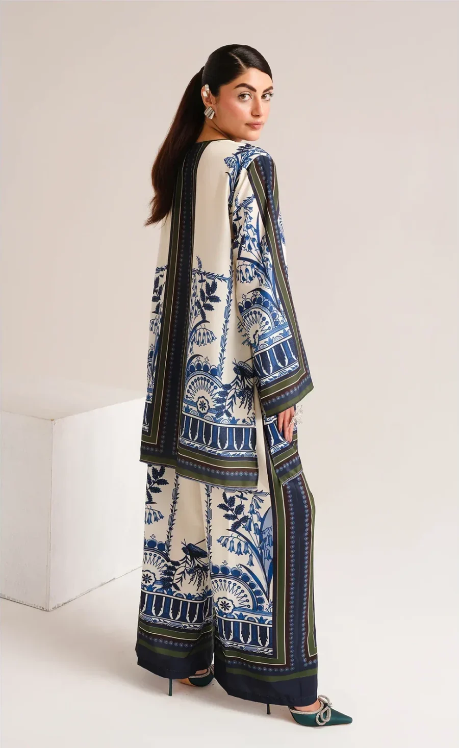 Stylish Accent Printed Co-Ord Set 110 | Women’s 2-Piece Suit